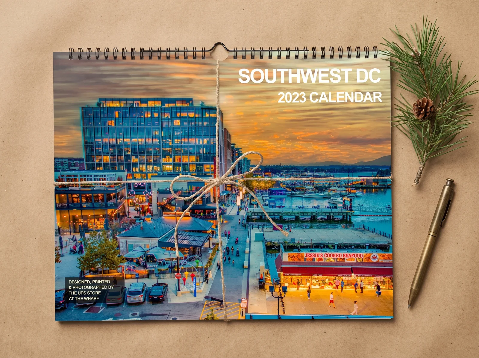 Southwest DC Calendars, The UPS Store at The Wharf: The 2023 edition, wrapped for a neighbor