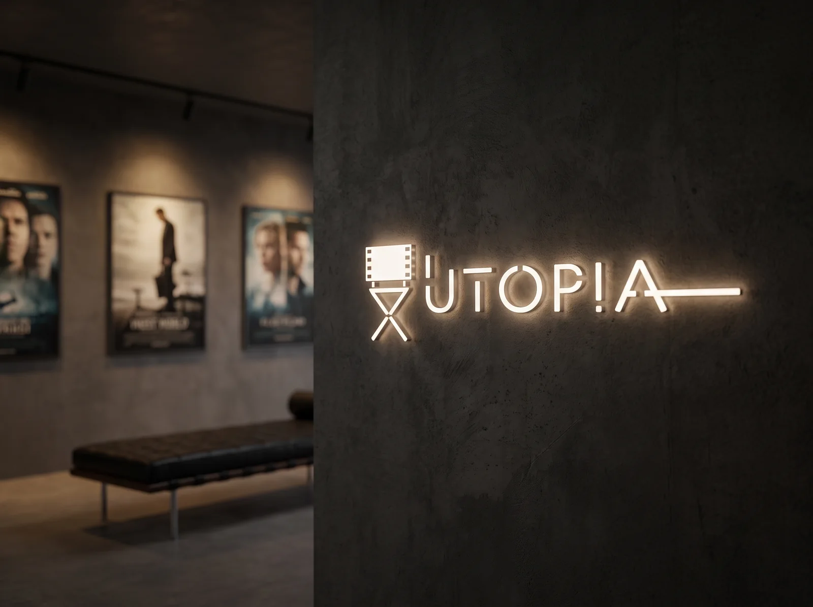 A monochrome identity for a film production house.